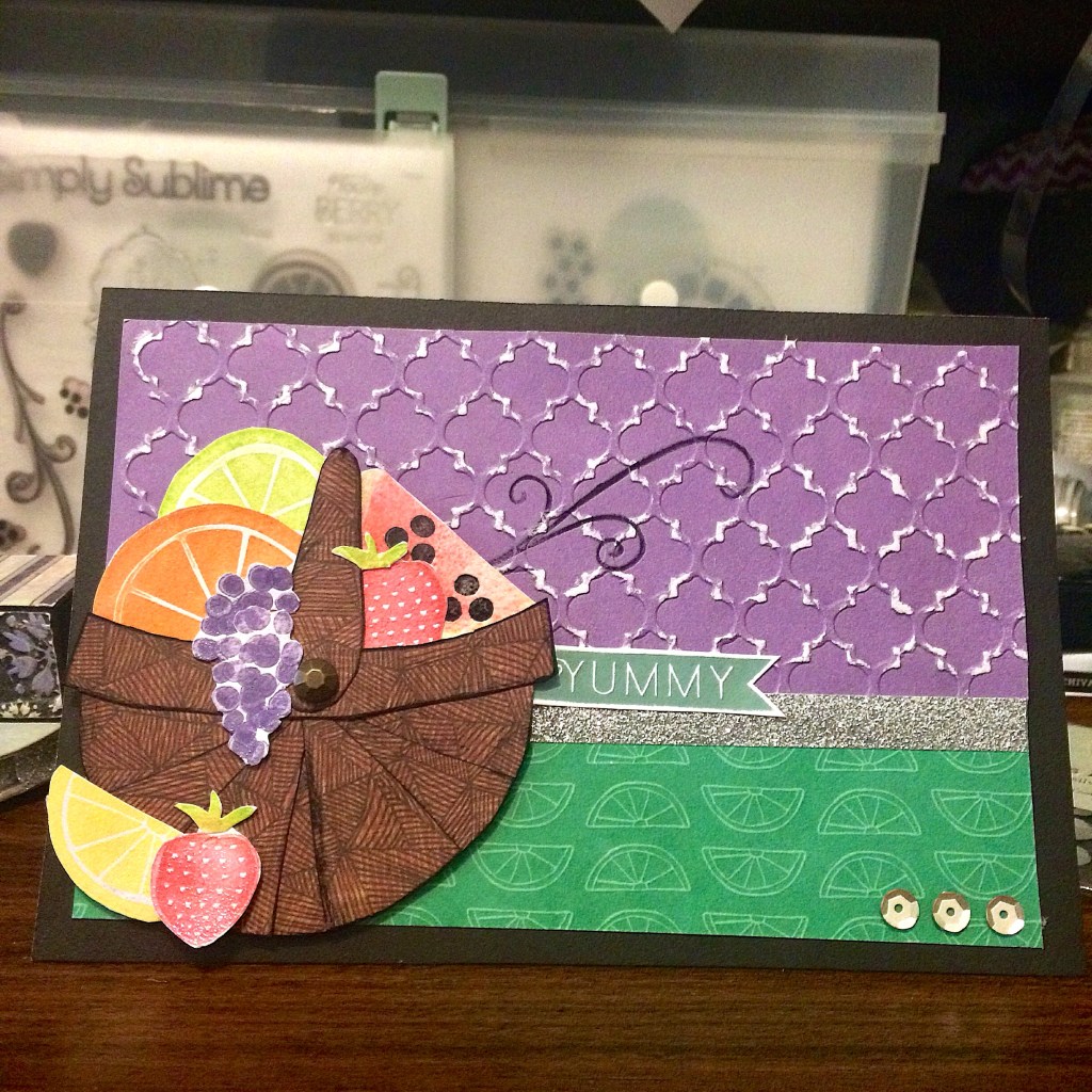 Taste of Summer Fruit Basket Card