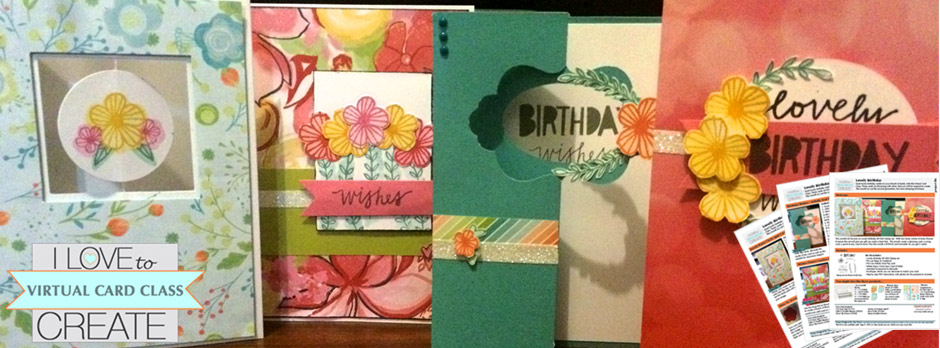 Virtual Card Class Lovely Birthday