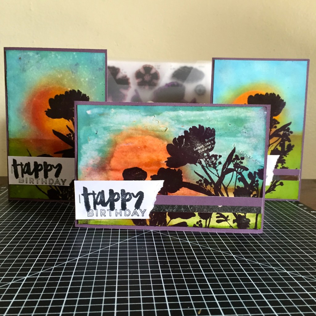 Sponged Background Technique for Paper Garden – September 2015 Stamp of the Month