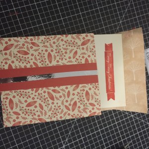 Christmas Present Card, Invitation or Photo Holder Inside