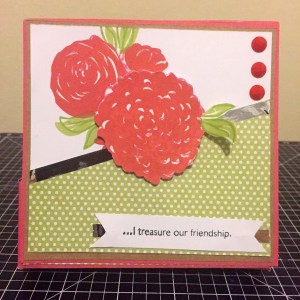 Blossoming Expressions Note Card holder: The cover.