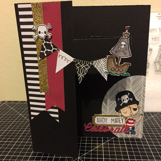 La Vie En Rose and Pirate Birthday Card