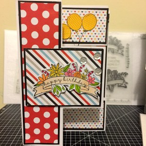 CTMH Magical Tri Shutter Card using Enjoy the Ride & A Bunch of Love stamp set. www.maz.ctmh.com.au