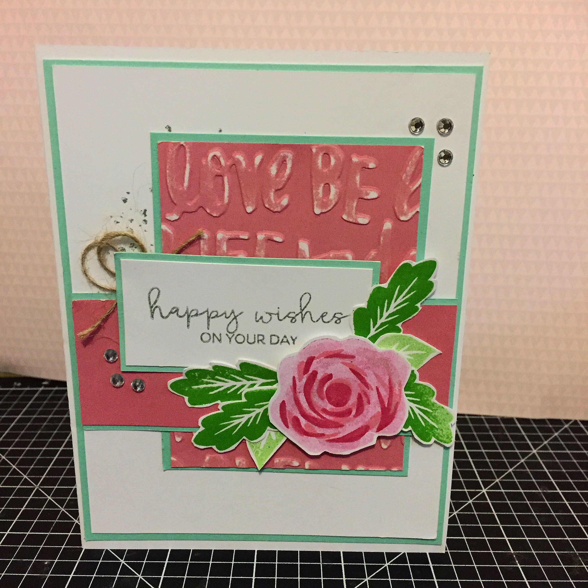 Happy Thoughts Embossing www.maz.closetomyheart.com.au