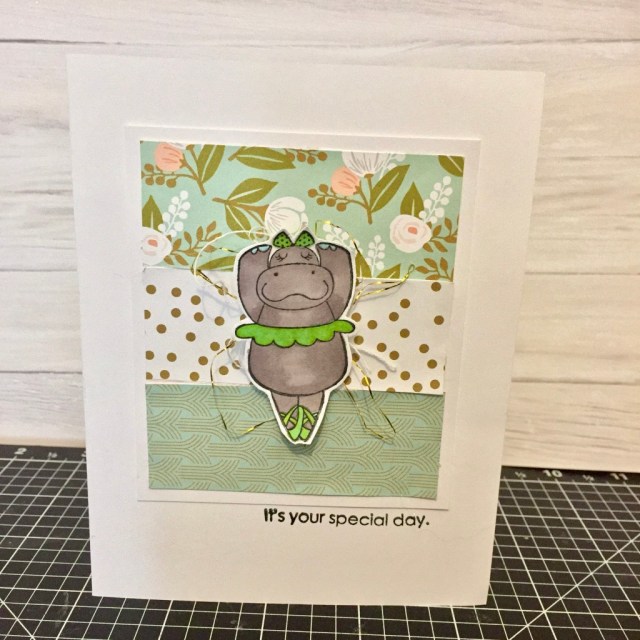 Freshly Made Sketch #273 with Close To My Heart Safari Ballet and Hello Lovely Papers www.maz.closetomyheart.com.au