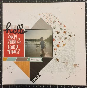 Good Times Scrapbook layout using Close To My Heart Dreamin' Big Paper Packet. www.maz.closetomyheart.com.au