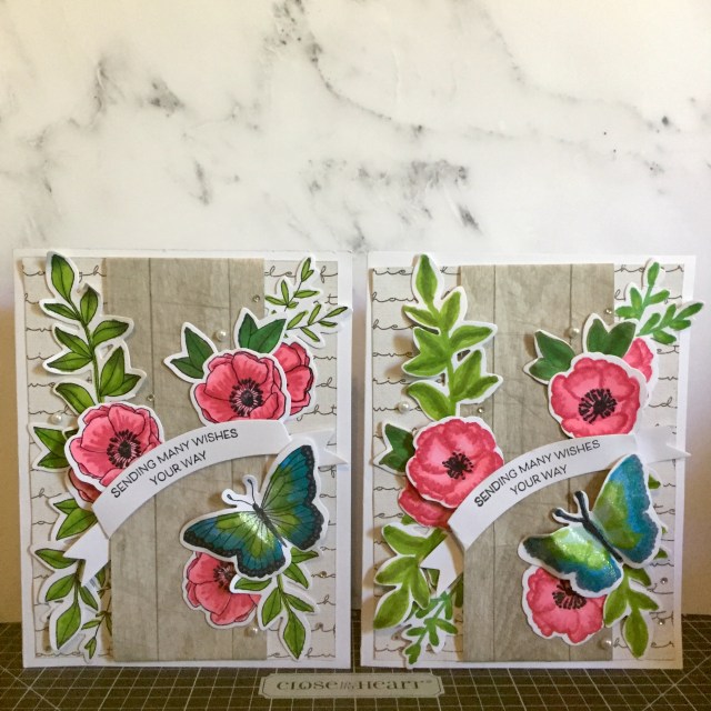 Same Card Design - Different Colouring in Methods #CTMH www.maz.closetomyheart.com.au