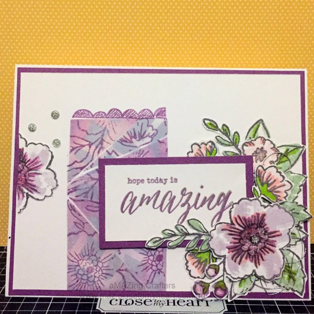 Retiform Stamping Technique with CTMH Bunches of Love www.maz.closetomyheart.com.au