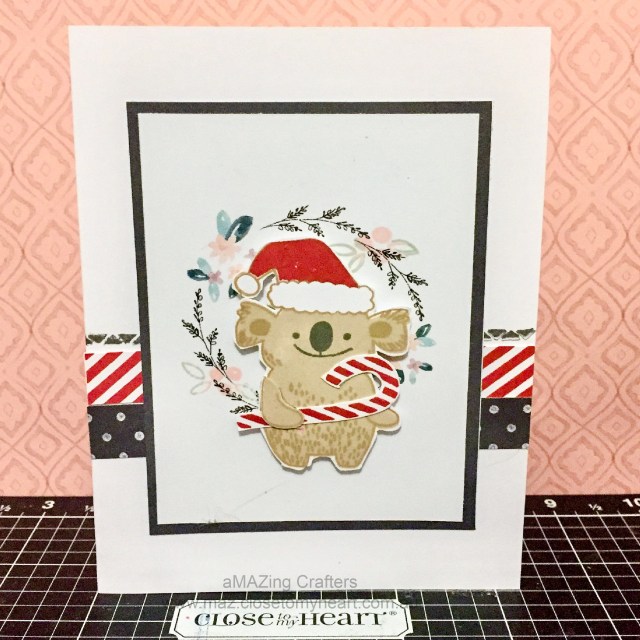 Boutique Paper Suite Christmas Card with CTMH Stamp Of the Month Just Treats & Fair Dinkum Christmas www.maz.closetomyheart.com.au