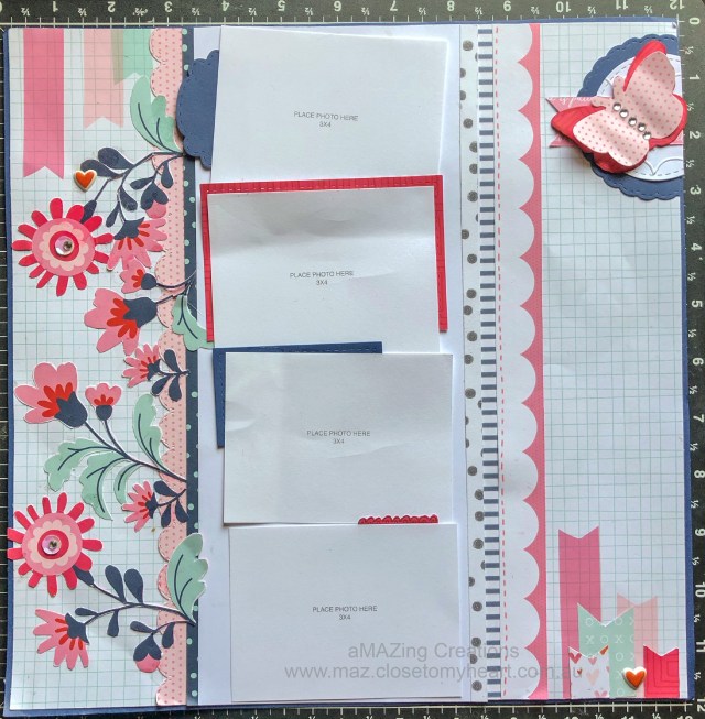 Lovely Layers Scrapbook Layout with CTMH Heart Happy maz.closetomyheart.com.au #ctmh #ctmhhearthappy