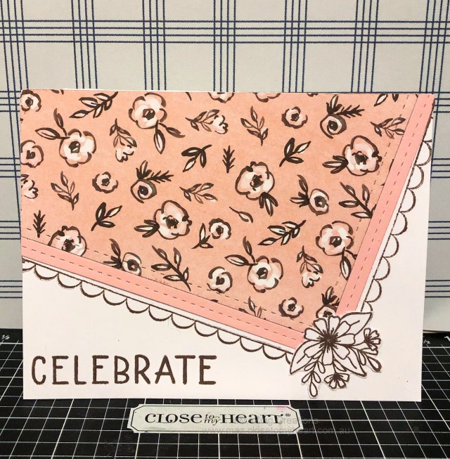 Celebrate Card with Stamp of the month To My Bestie #ctmh maz.closetomyheart.com.au