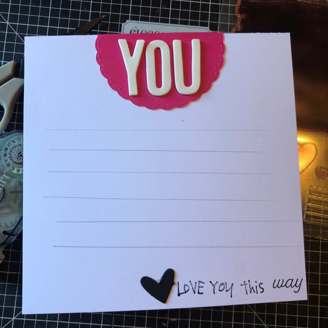 6 x 6 Scrapbook Layout