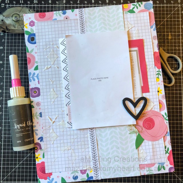 8½ x 11 Scrapbook Layout