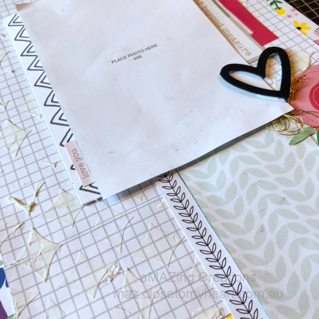  x 6 Scrapbook Layout