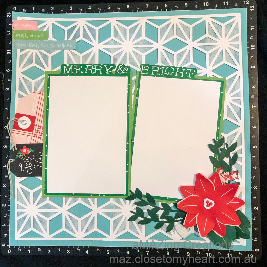 Christmas Joy, Holly Jolly 12" × 12" Scrapbook Layout created with CTMH Cricut Complete Creativity Digital Collection