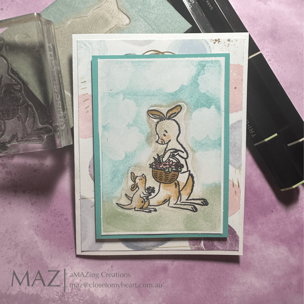 Stamping into Stamping Foam for a fun&nbsp;effect