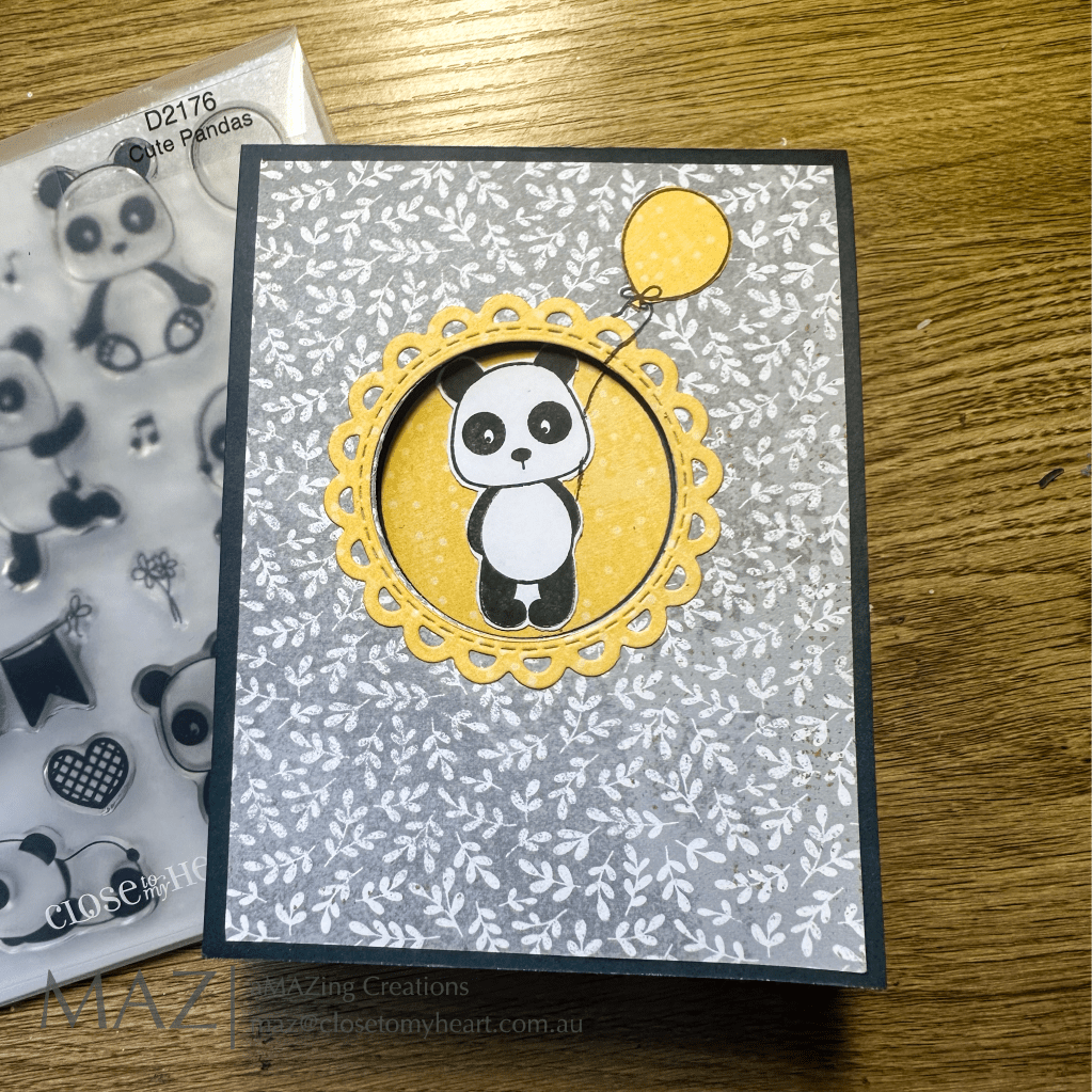 Fun Fold: Hidden Z fold with&nbsp;window.