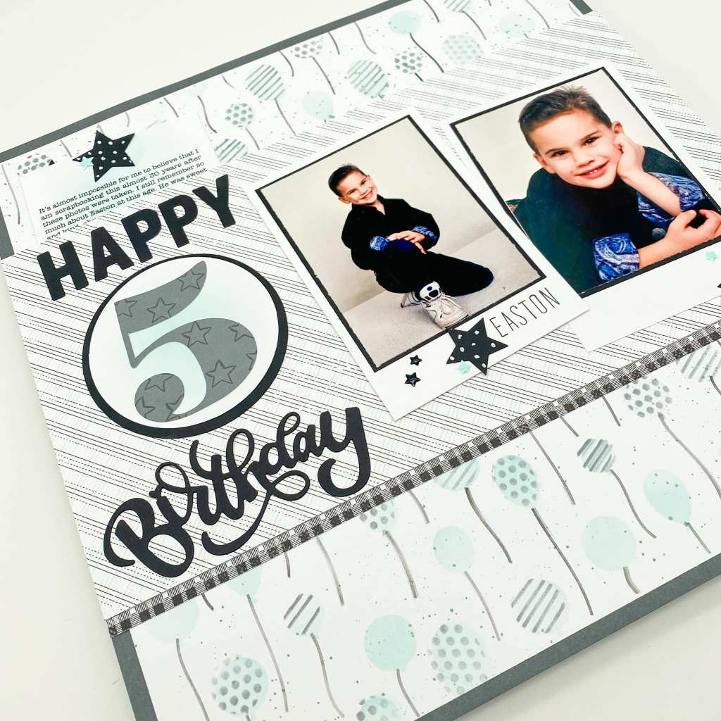 Let’s Party on Your Scrapbook Pages: Transforming a Cardmaking Kit into Balloon-Filled Bliss!