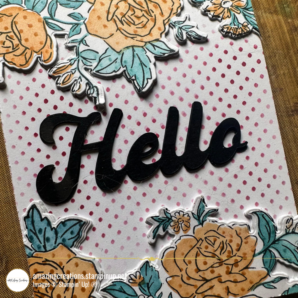 Ditching pastels, we're rocking Pumpkin Pie and Pretty Peacock for a bold, Lichtenstein-inspired look.  Today I'm bringing you a card that takes the Stampin' Up! Layers of Beauty stamp set in a whole new direction.