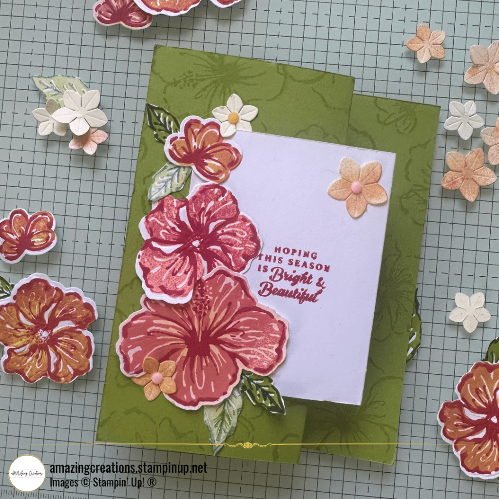 A Tropical Twist on Christmas: A Festive Hibiscus&nbsp;Fold