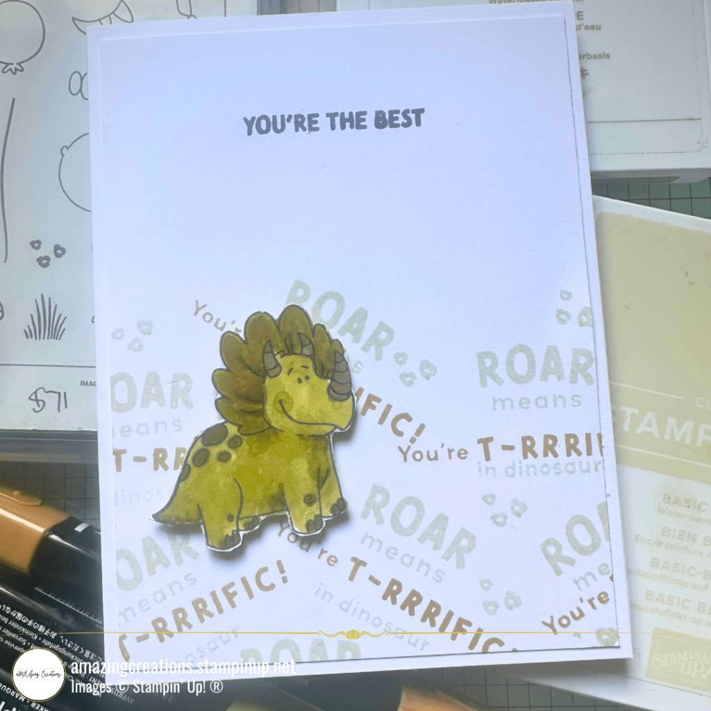 Roaring with Darling Dinos: A Simple & Sweet&nbsp;Card