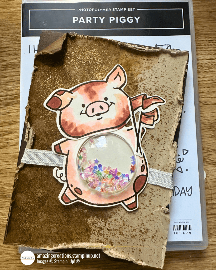 Oinktastic Mud Splatters - Getting Down and Dirty for a Muddy Stampin' Up! Party Pig
