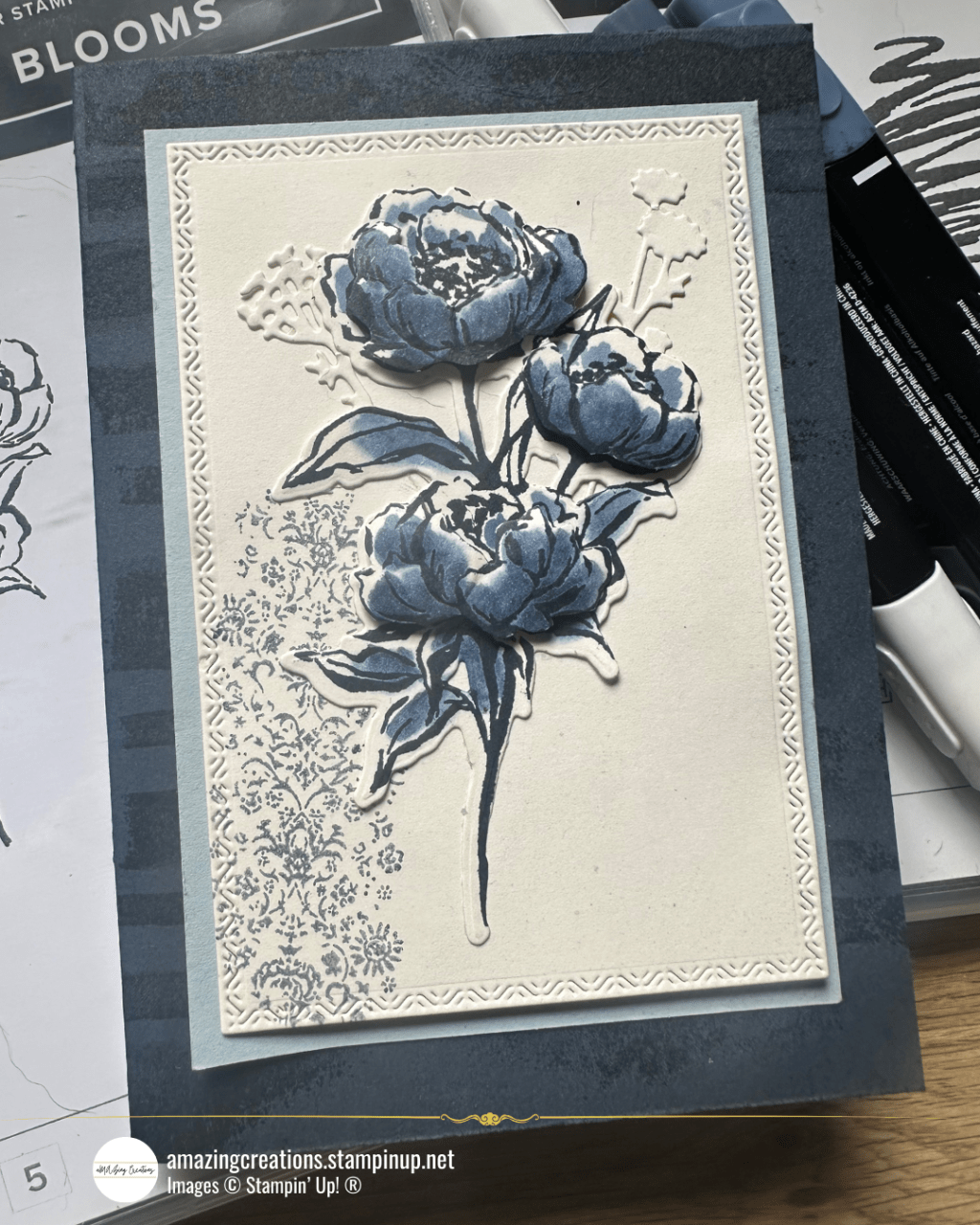 Elegant Blue Blooms with the Beautiful Gallery Suite and New In&nbsp;Colors!