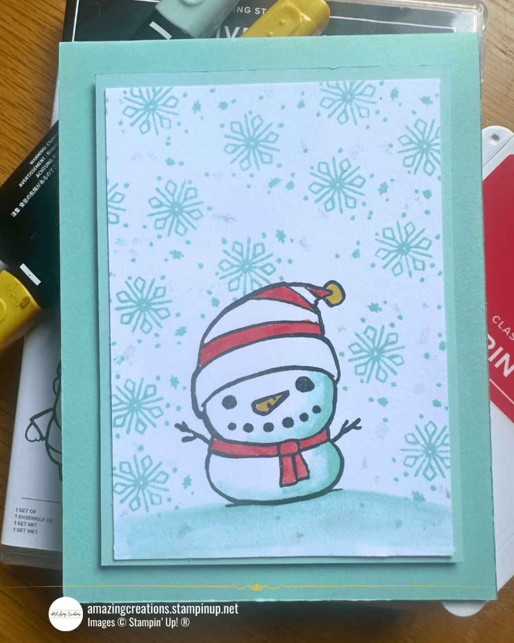 A Cheery Festive Friend Snowman & a Clever Colouring&nbsp;Hack