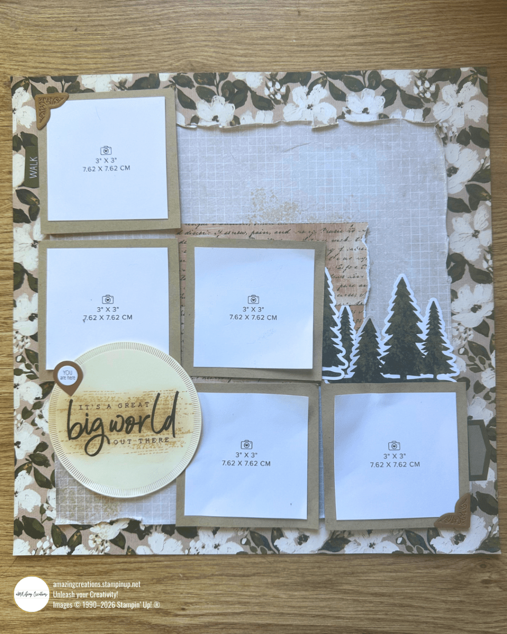 Big World Out There Scrapbooking Layout: Your Creative Bonus&nbsp;Awaits