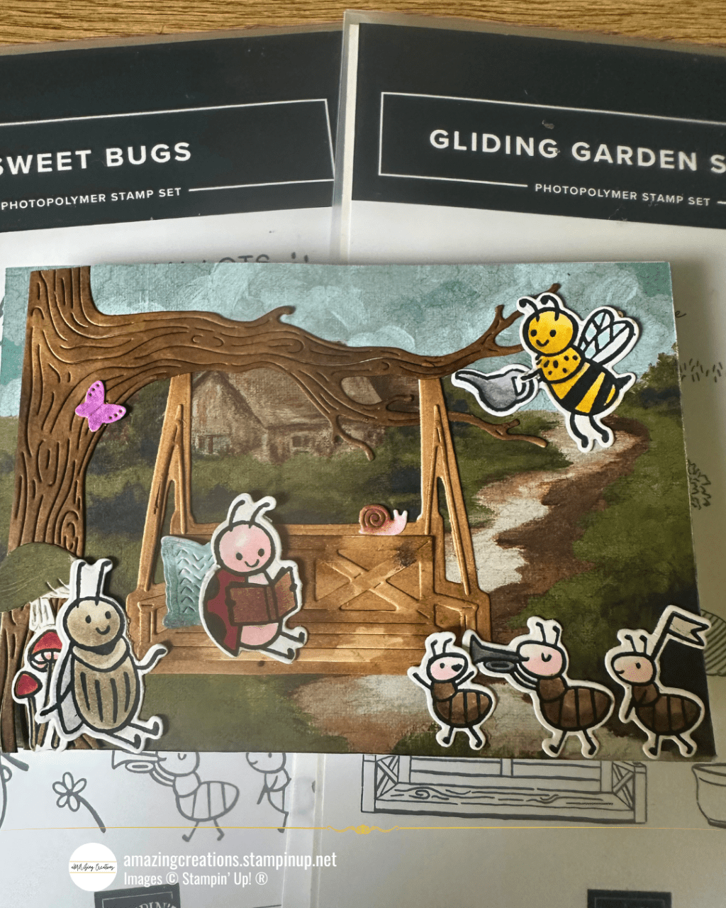 Garden Scene Magic: When Sweet Bugs Meet Gliding Garden