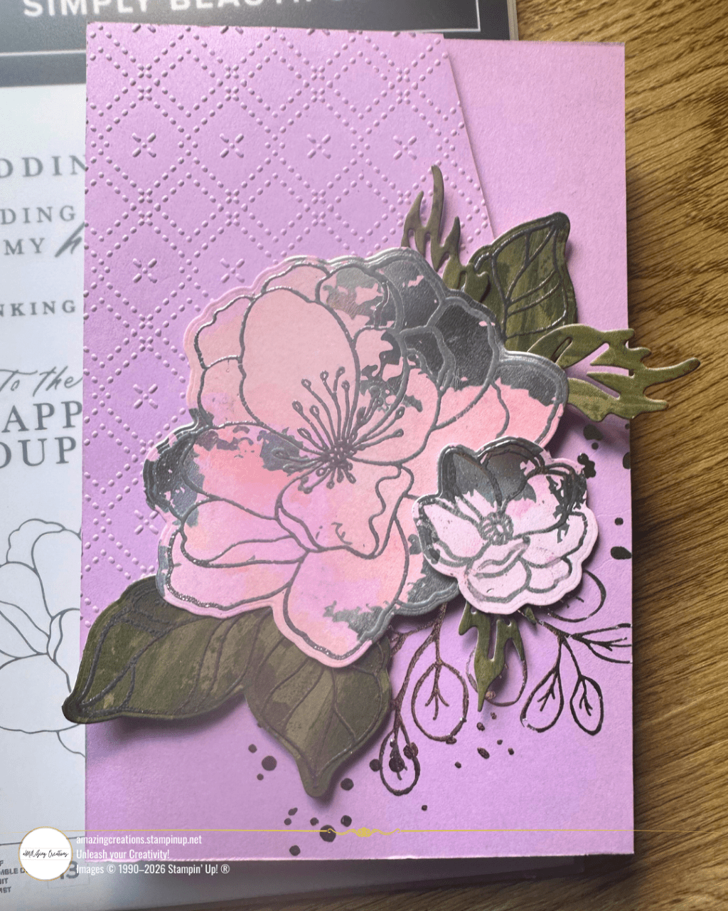 Can You Heat Emboss on Foiled Designer Series Paper? I Tried It So You Don’t Have To