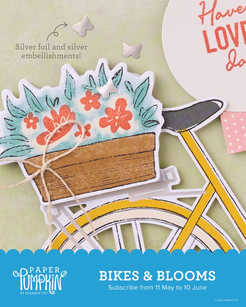 Paper Pumpkin Bikes and Blooms Subscription kit by Stampin’ Up!