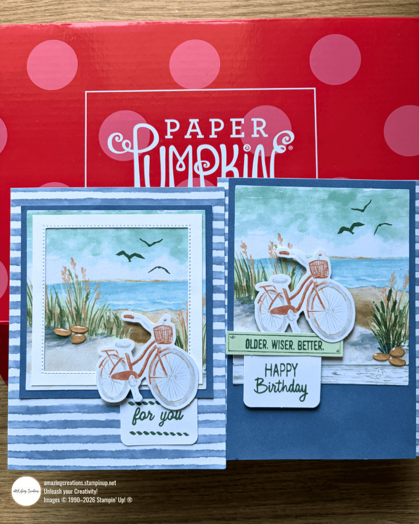Stampin' Up! Paper Pumpkin Lakeside Retreat three ways