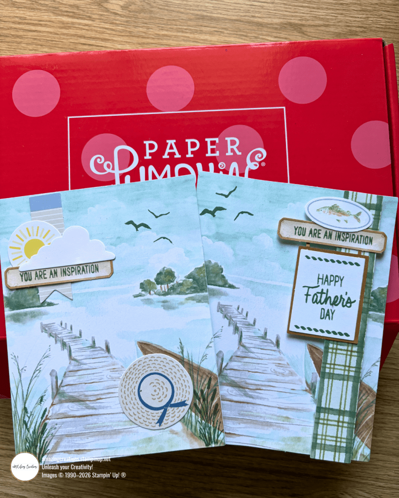 Stampin' Up! Paper Pumpkin Lakeside Retreat three ways