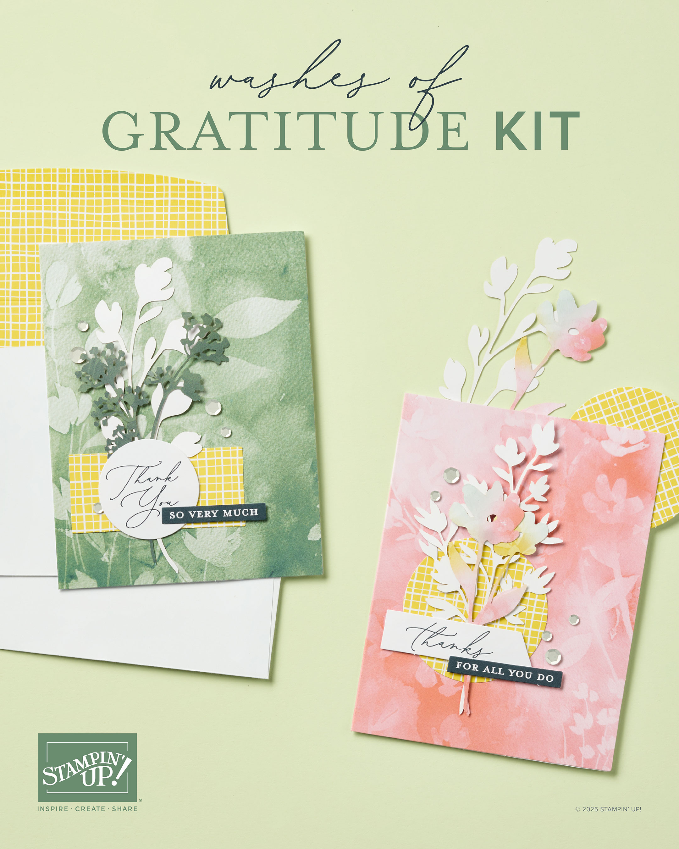 Washes of Gratitude Stampin' Up! Card Making Kit