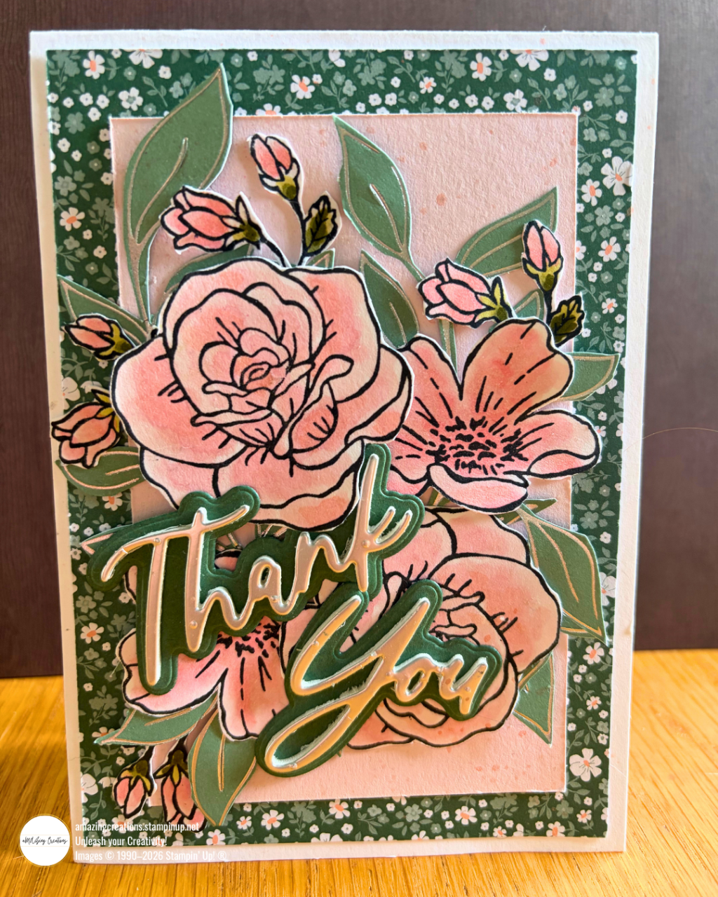 Building Depth: A Boutique Blossoms Thank You Card, Layer by&nbsp;Layer