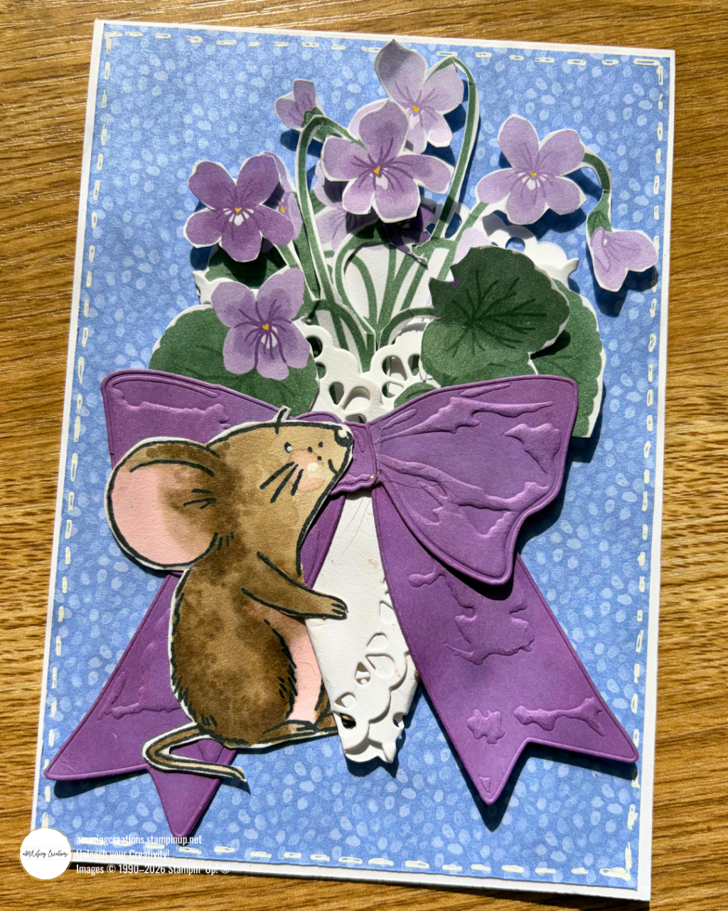 A Giant Bow, a Boutique of Violets & a Cheeky Whimsical Mouse