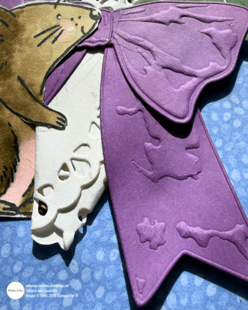 Stampin' Up! Christmas Mice Flower Delivery Close Up